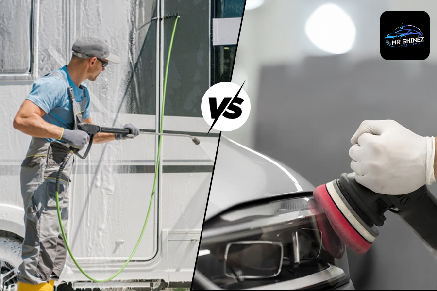 Caravan Detailing vs Professional Detailing 