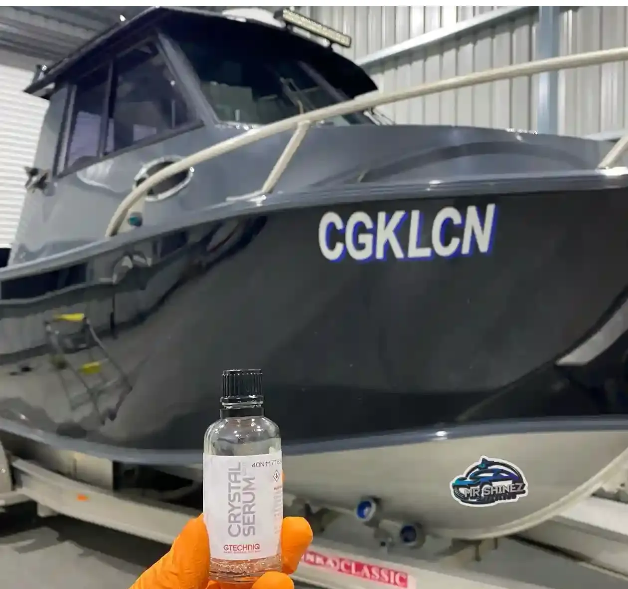 Picture of boat ceramic coated